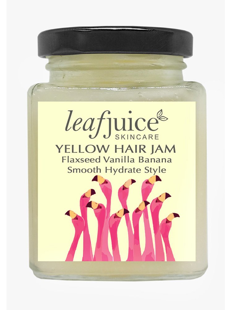 Hair Jam Yellow Flaxseed Vanilla Banana Vegan Leaf Juice Skincare