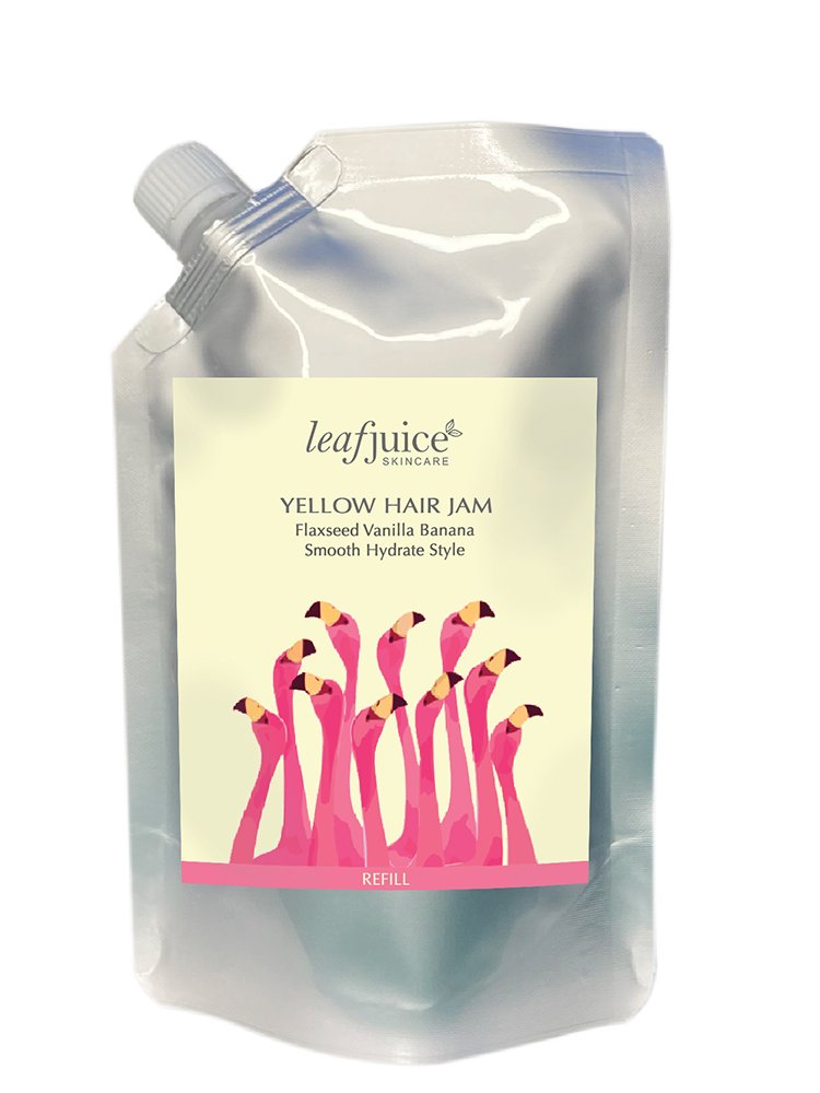 Hair Jam Yellow Flaxseed Vanilla Banana Vegan Leaf Juice Skincare